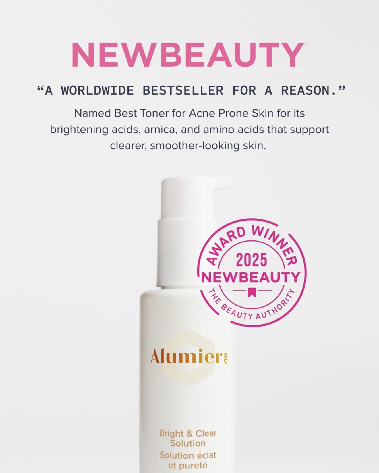 AlumierMD products displayed in the clinic
