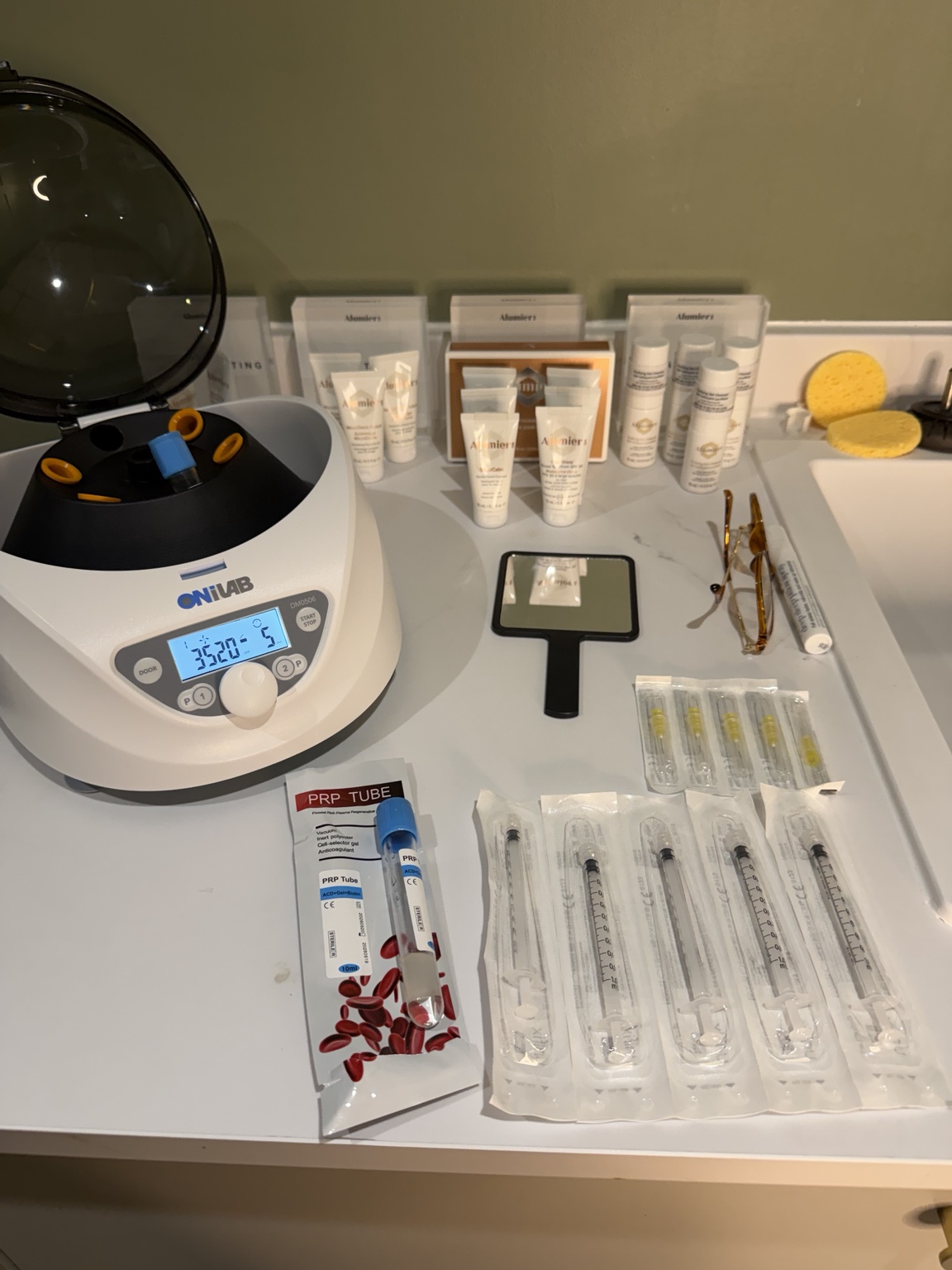 Treatment equipment prepared in clinic